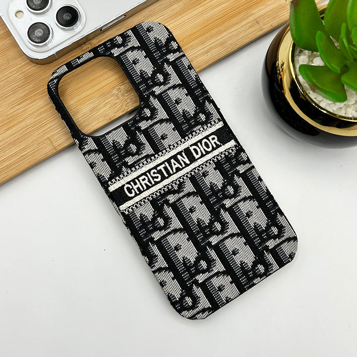 AAOO Luxuriöse vertikale, genähte Gürtel-Handyhülle für iPhone
