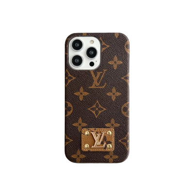 AAOO LEATHER PC HARD BACK Phone Case FOR IPHONE