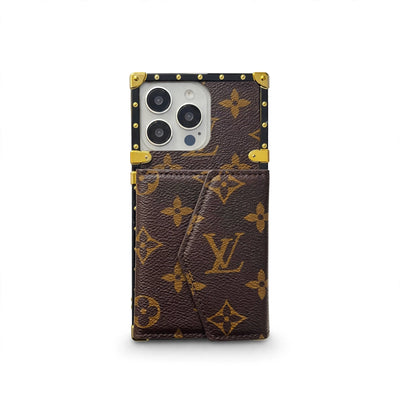 AAOO Luxury CANVAS LEATHER CARD HOLDER – Phone Case – With Strap