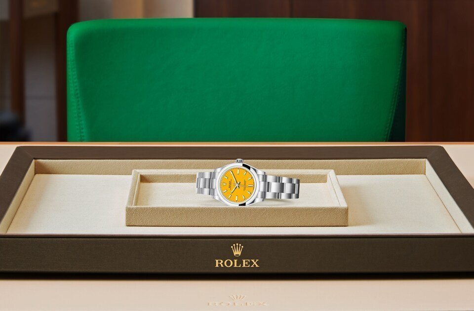 AAOO Oyster Perpetual jaune 31mm Watch
