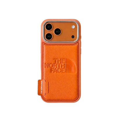 TNF Outdoor Leather Flap Pocket Case for iPhone 13-18 Pro & Pro Max