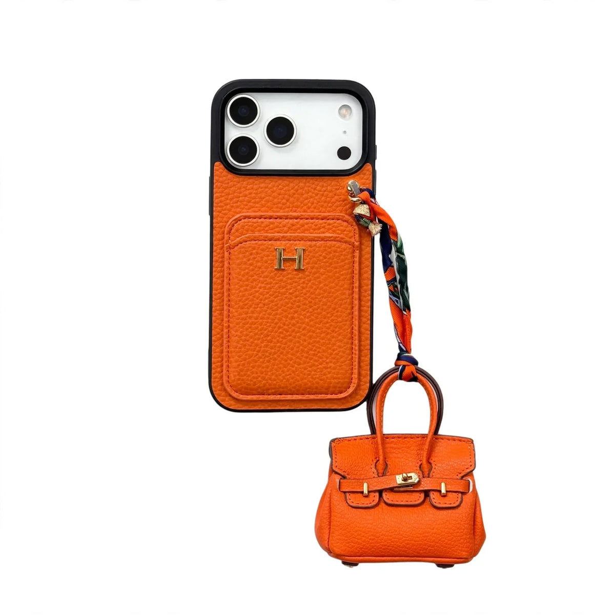 AAOO Luxuriöse Handyhülle mit AirPods Case für iPhone 14-17