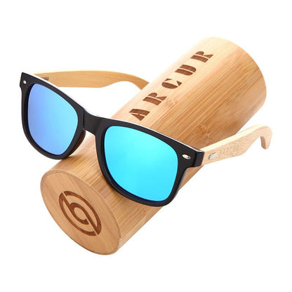 AAOO Polarized Bamboo Sunglasses Men Wooden Sun glasses Women Wood Glasses Oculos de sol masculino
