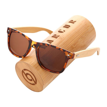 AAOO Polarized Bamboo Sunglasses Men Wooden Sun glasses Women Wood Glasses Oculos de sol masculino