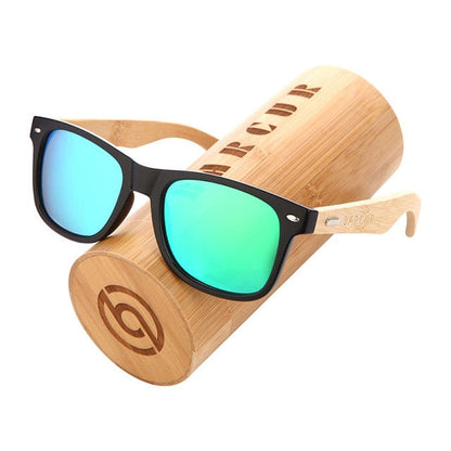 AAOO Polarized Bamboo Sunglasses Men Wooden Sun glasses Women Wood Glasses Oculos de sol masculino