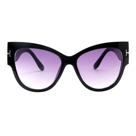 AAOO New Fashion Tom Cat Eye Sunglasses Women Oversized Frame Vintage Sun Glasses oculos de sol UV400