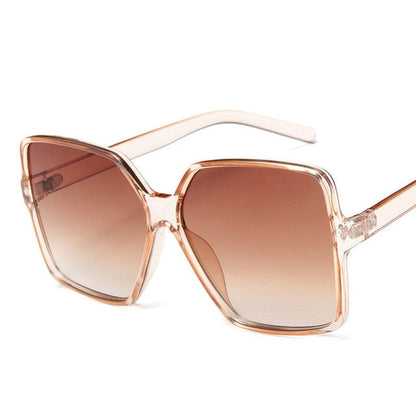 AAOO Fashion Damen Oversize Sonnenbrille Gradient Kunststoff Damensonnenbrille UV400 lentes de sol mujer