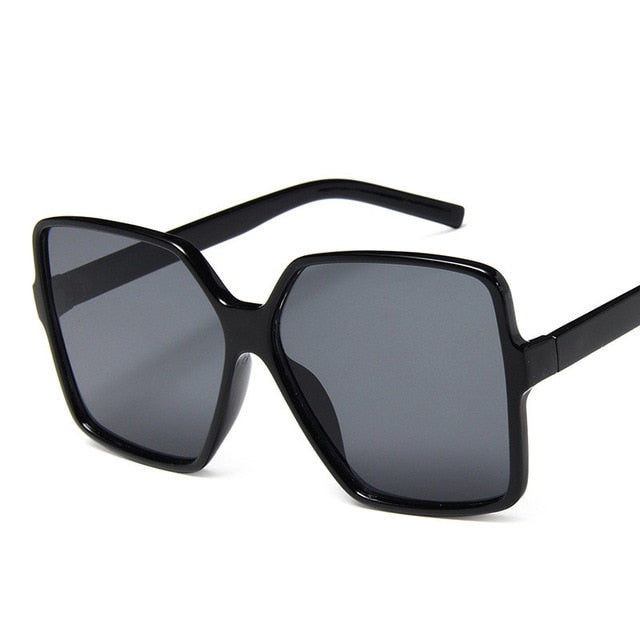 AAOO Fashion Damen Oversize Sonnenbrille Gradient Kunststoff Damensonnenbrille UV400 lentes de sol mujer
