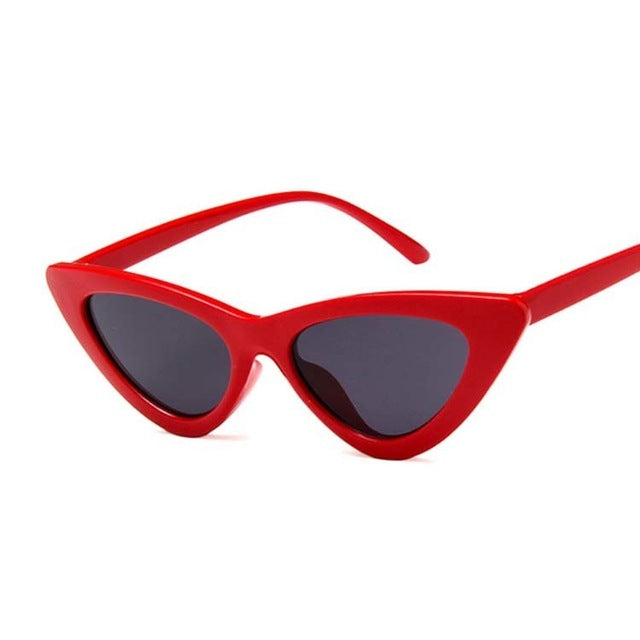 AAOO New Retro Fashion Sunglasses Women Vintage Cat Eye Black White Sun Glasses Female Lady UV400 Oculos