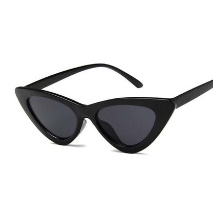 AAOO New Retro Fashion Sunglasses Women Vintage Cat Eye Black White Sun Glasses Female Lady UV400 Oculos