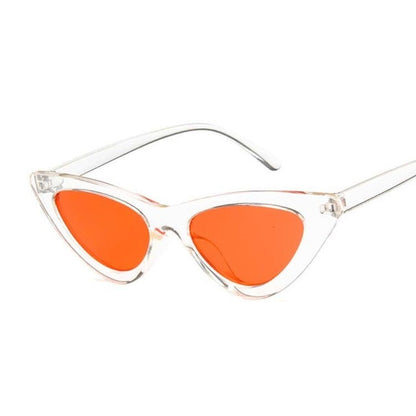AAOO New Retro Fashion Sunglasses Women Vintage Cat Eye Black White Sun Glasses Female Lady UV400 Oculos