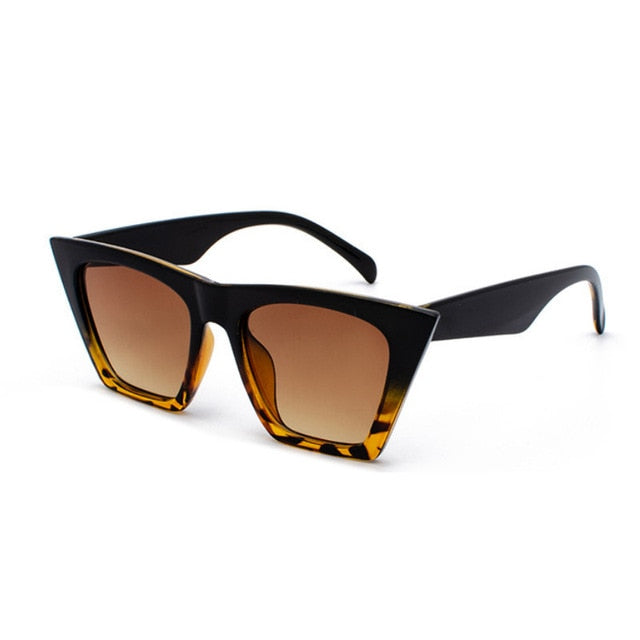 AAOO neue Sonnenbrille Quadratische Brille Personalisierte Katzenaugen Bunte Sonnenbrille Trend vielseitige Sonnenbrille UV400-Schutz