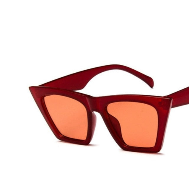 AAOO neue Sonnenbrille Quadratische Brille Personalisierte Katzenaugen Bunte Sonnenbrille Trend vielseitige Sonnenbrille UV400-Schutz