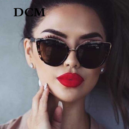 AAOO Cateye Sonnenbrillen Damen Vintage Farbverlauf Brillen Retro Cat Eye Sonnenbrillen Weibliche Brillen UV400