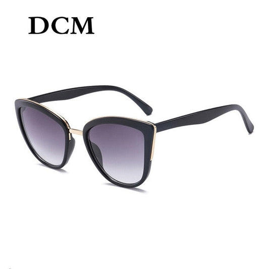 AAOO Cateye Sunglasses Women Vintage Gradient Glasses Retro Cat eye Sun glasses Female Eyewear UV400