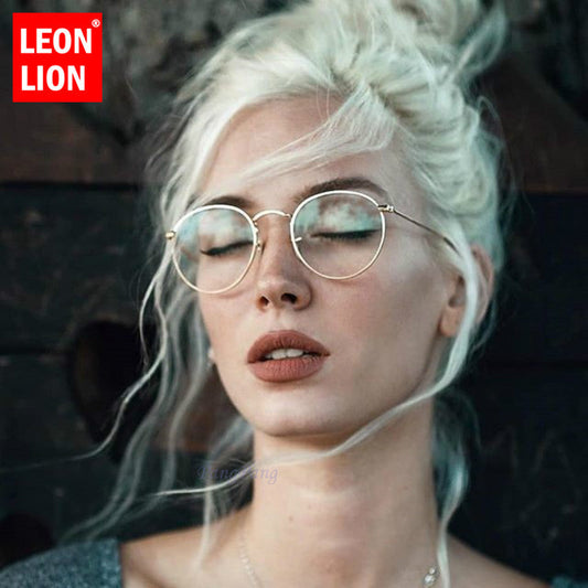 AAOO Mirror Metal Sunglasses Women Vintage Flat Round Glasses UV400 Street Beat Oculos De Sol Gafas