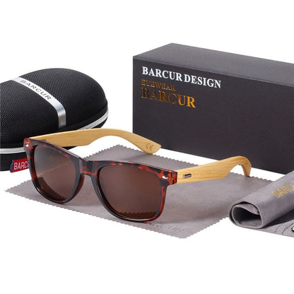AAOO Polarized Bamboo Sunglasses Men Wooden Sun glasses Women Wood Glasses Oculos de sol masculino