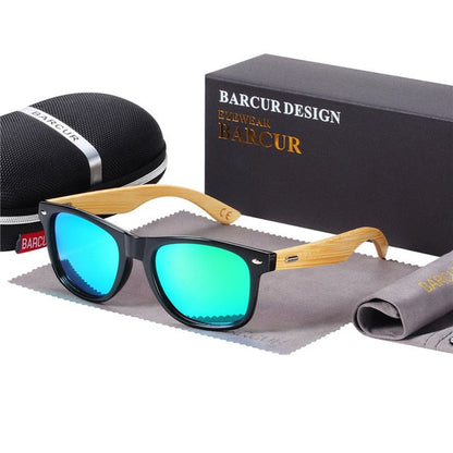 AAOO Polarized Bamboo Sunglasses Men Wooden Sun glasses Women Wood Glasses Oculos de sol masculino