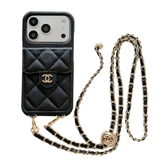 AAOO Luxury Leather Crossbody Wallet Phone Case for iPhone 13 17 Series