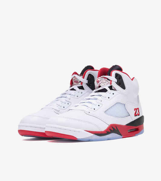 AAOO Jordan 5 Retro Fire Red Black Tongue